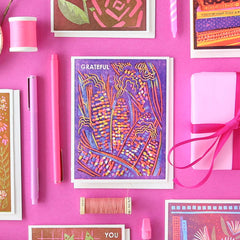 Grateful (Rainbow Corn) Gratitude Card