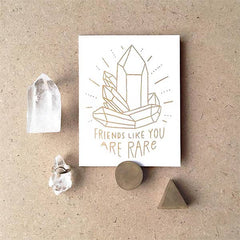 Friends Like You Crystal Card