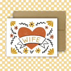 WIFE ~ CLASSIC HEART Card