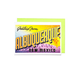 Next Chapter - Greetings From Albuquerque Greeting Card