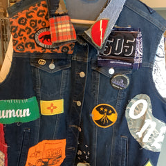 Apple Vintage - Vintage Clothing - NO CRY BABYZ ABQ art vest