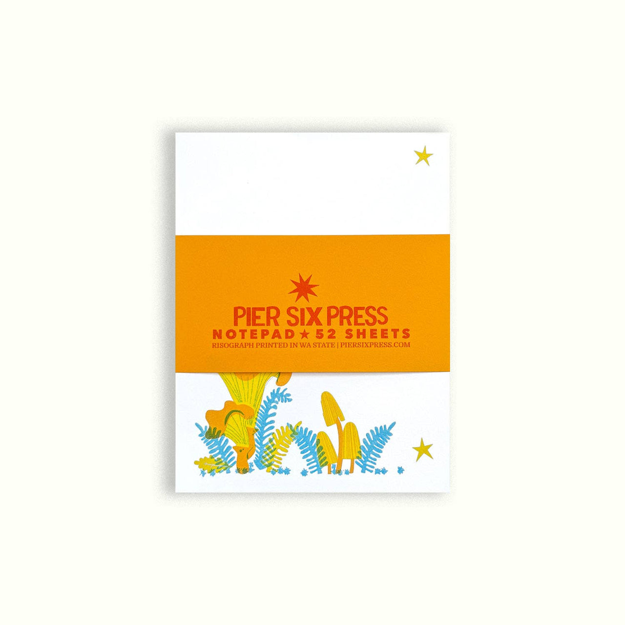 Mushroom Forest - Risograph 'Little Jotter' Notepad