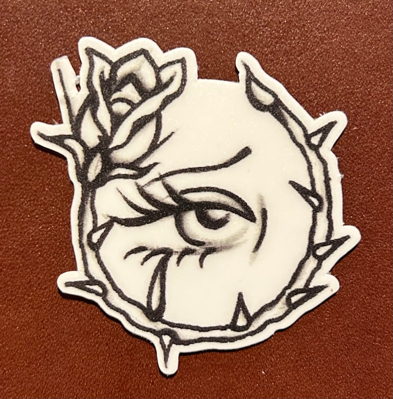 Doms sticker - Eye Teardrop rose
