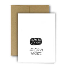 BE MINE OR FACE THY DOOM (doom is kisses) Greeting Card