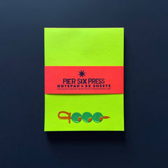 Salty Skewer Olive - Risograph 'Little Jotter' Notepad 