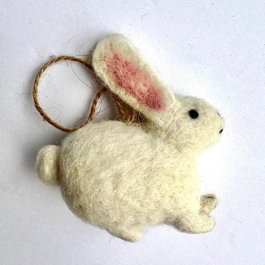 SALE - Winding Road - Felt Ornaments - Bunny