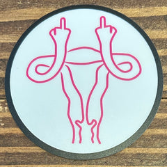 Moonberry surprise - Sticker - Middle finger uterus