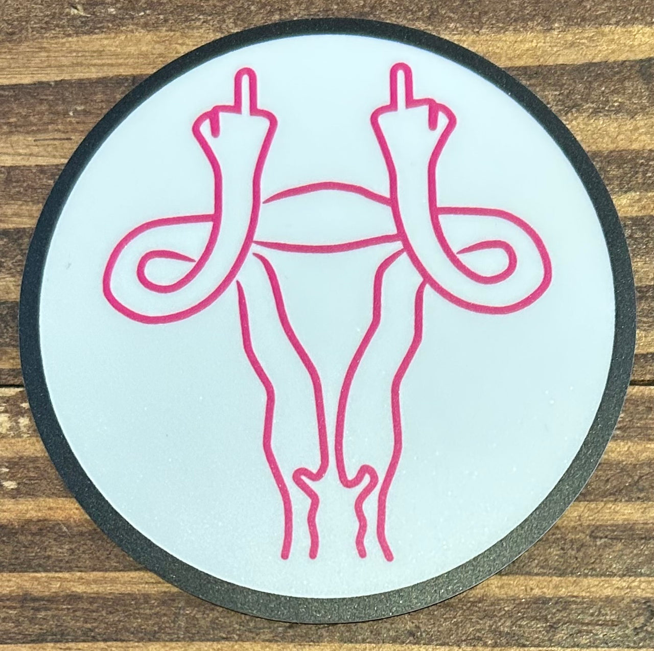 Moonberry surprise - Sticker - Middle finger uterus