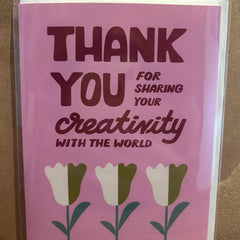 Odd Daughter - Greeting Card - Thank You For Sharing Your Creativity With The World