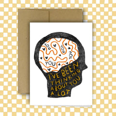 Rani Ban - Greeting Card - I've Been Thinking About You A Lot