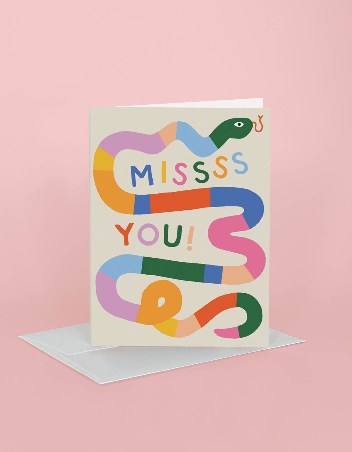 Love & Friendship Greeting Card | Missss You Snake