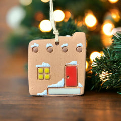 Little Clay Hen - Ornament - Snow Adobe Casita