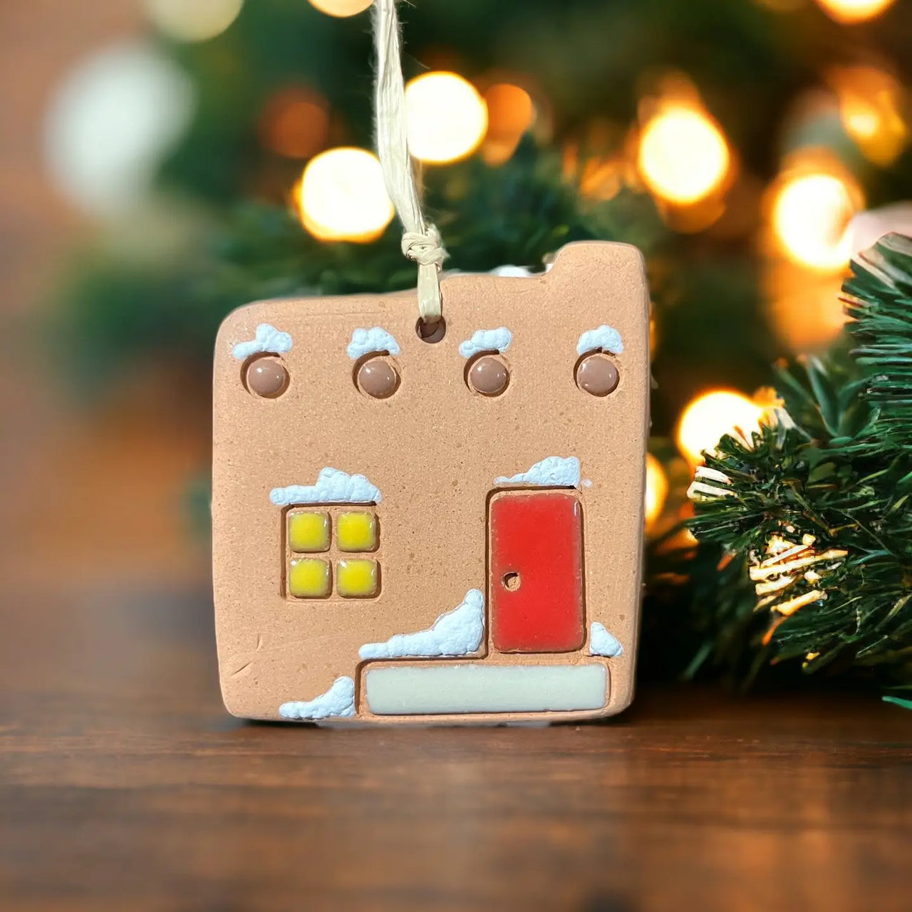 Little Clay Hen - Ornament - Snow Adobe Casita