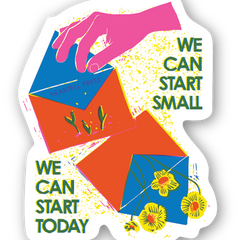 Eco Friendly Start Small Die Cut Sticker