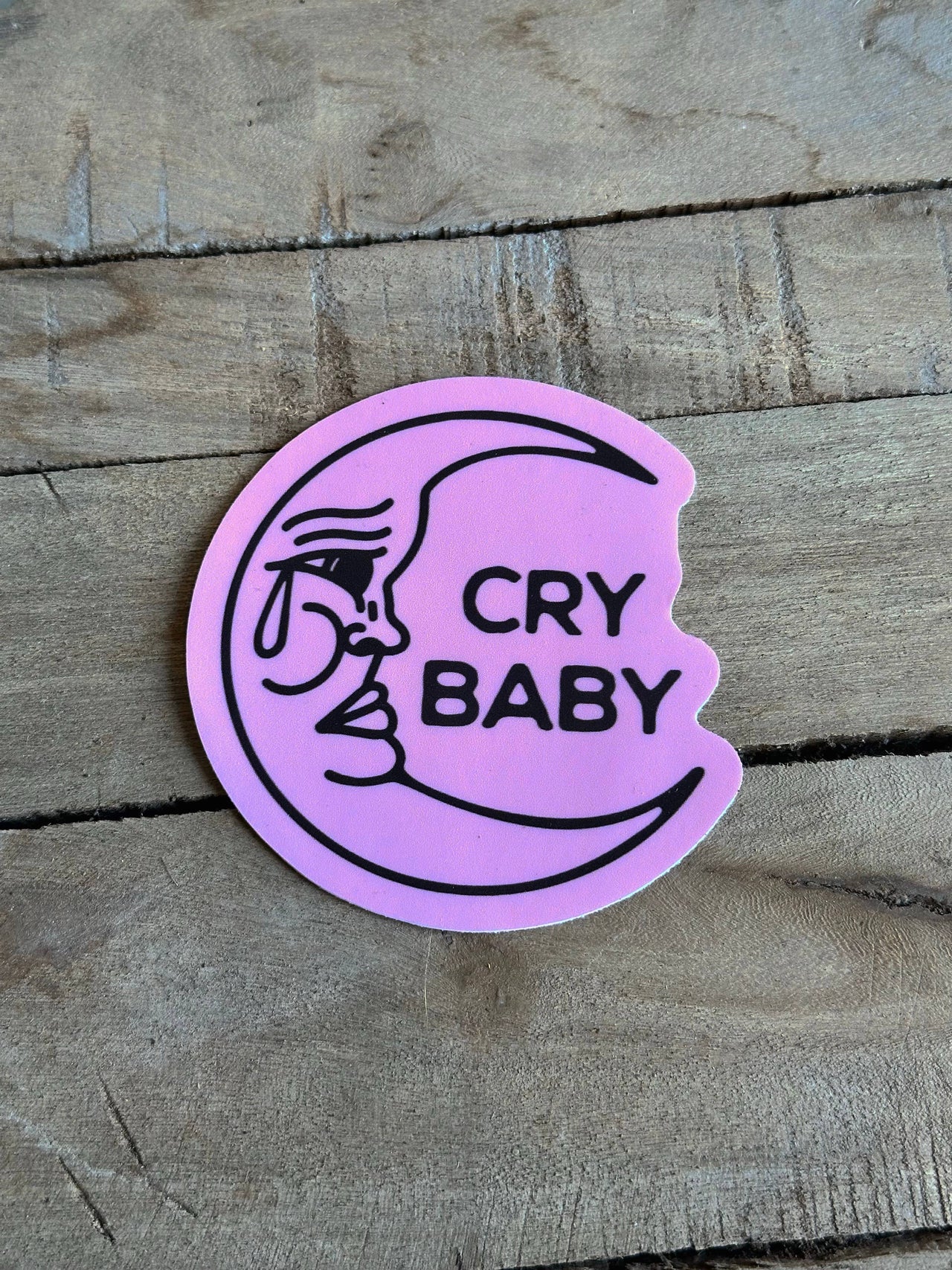 Brass Earth - Cry Baby Vinyl Sticker