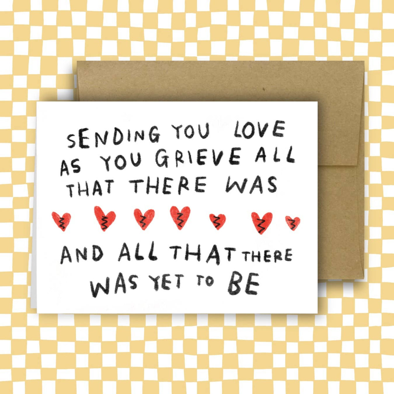 SENDING YOU LOVE AS YOU GRIEVE card ~ Amy Lin X Rani Ban