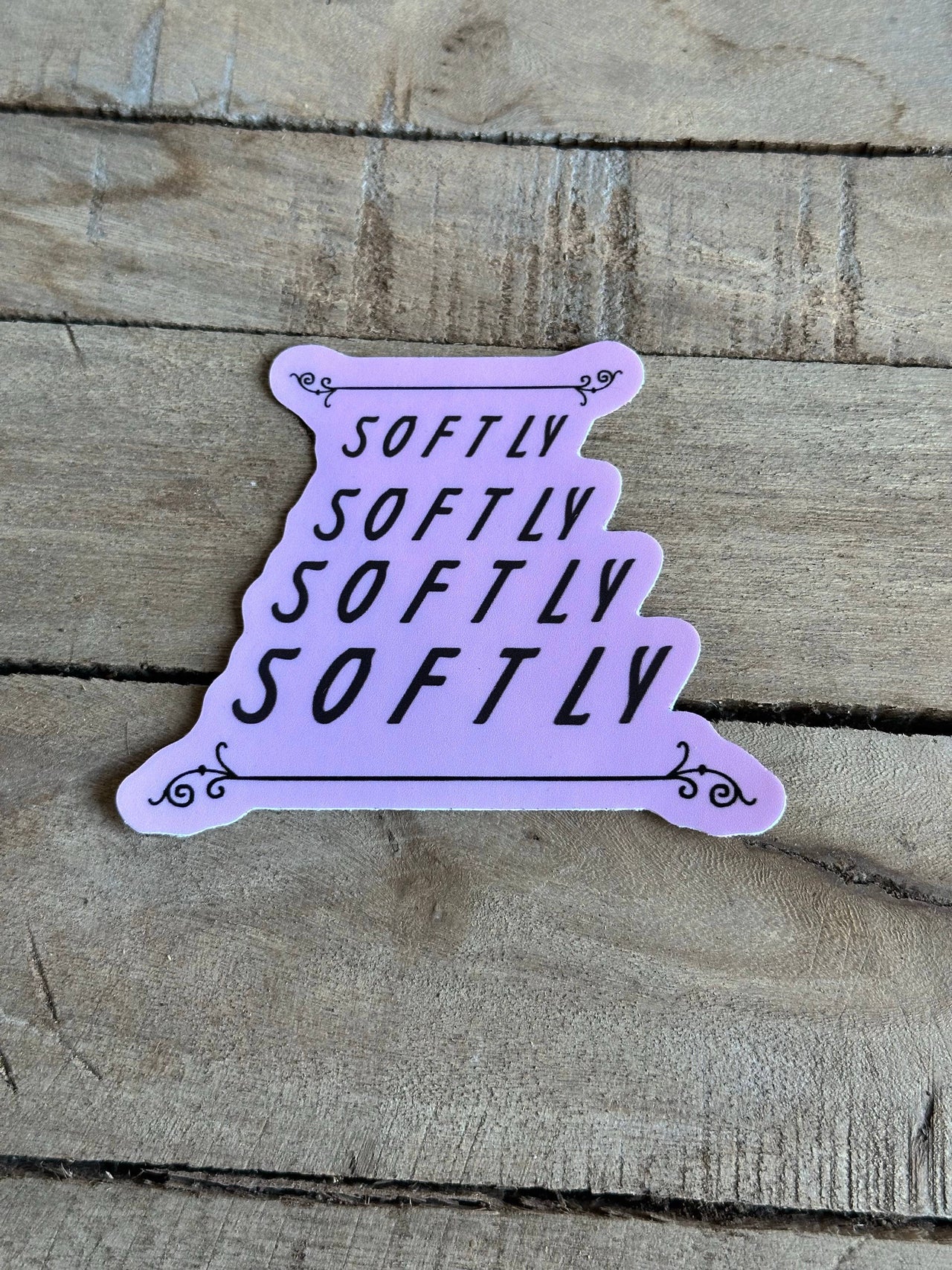 Brass Earth - Softly Softly Softly Vinyl Sticker