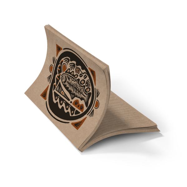 RaycoDesign — Spirit of the River Kraft Layflat Notebook