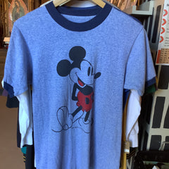 Flyby Provisions - Vintage Clothing - Vintage Mickey Mouse Ringer tee