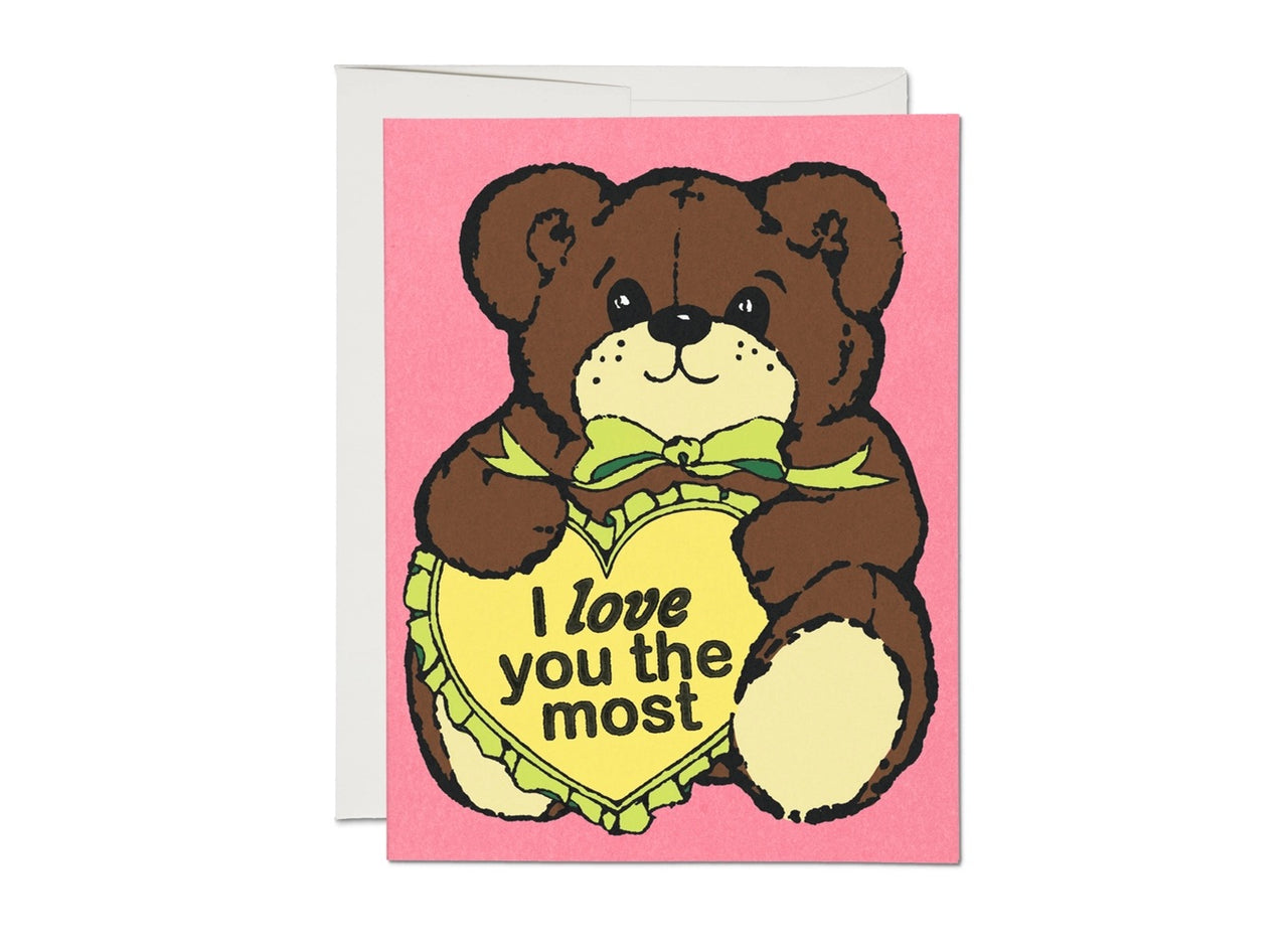 Red Cap Cards - Greeting Card - “Love You the Most”