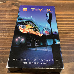 Vintage VHS - STYX Return to Paradise concert video