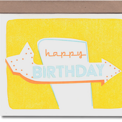 Signage Yellow Bday