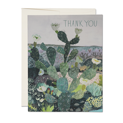 Desert Landscape thank you greeting card: Singles
