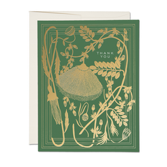 Sage thank you greeting card