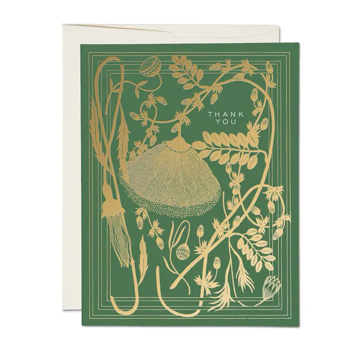 Red Cap Cards - Greeting Card - Sage Thank You