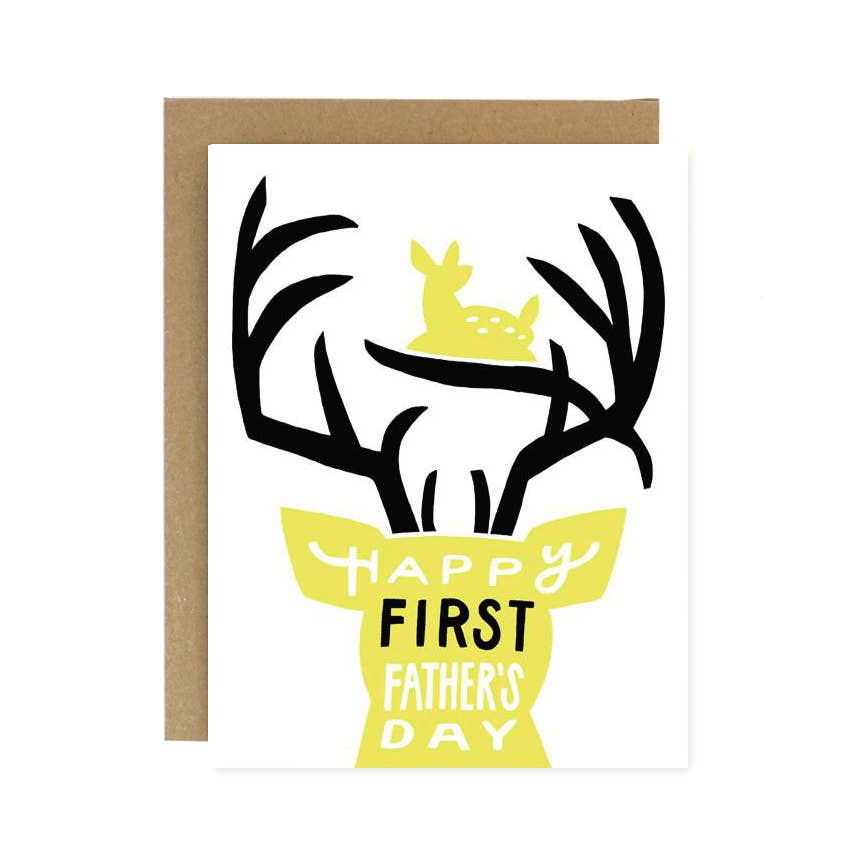 Worthwhile - Greeting Card - First Father's Day Deer