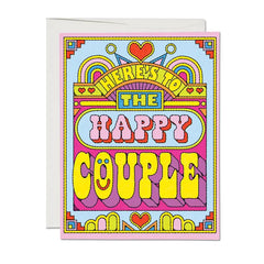 Red Cap Cards - Greeting Card - Here's to the Happy Couple