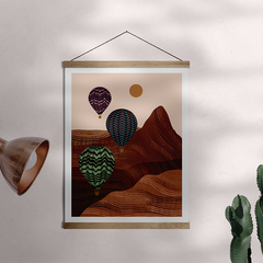 Balloons in the Desert (No. 1) Art Print: 5x7