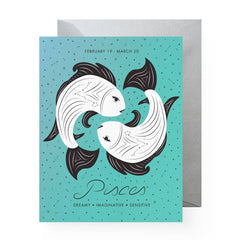 Boss Dotty - Zodiac Greeting Card - Pisces