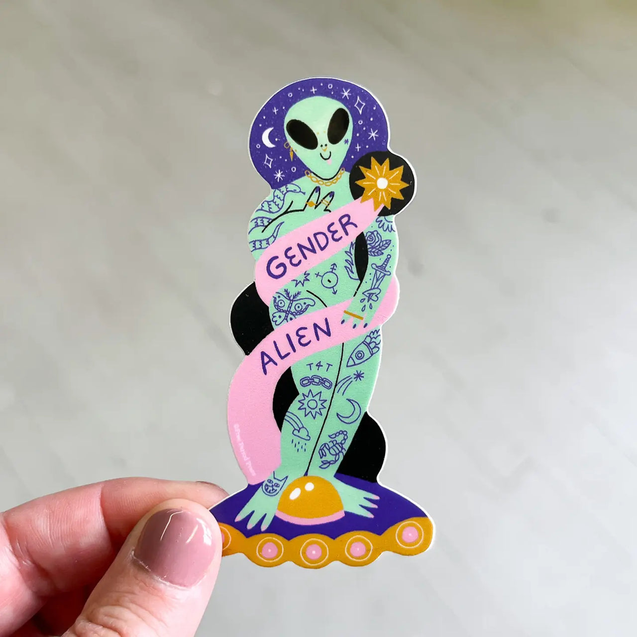 Free Period - Gender Alien Sticker
