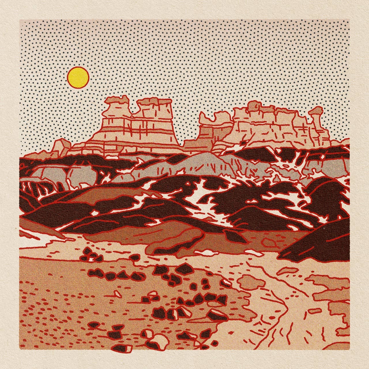 Caroline Clark - Desert Mountain #12 Print (12" x 12")