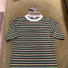 Apple Vintage - Apparel - Yellow green striped tee