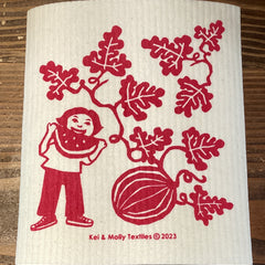 Kei & Molly - Sponge Cloth - Watermelon (Red)