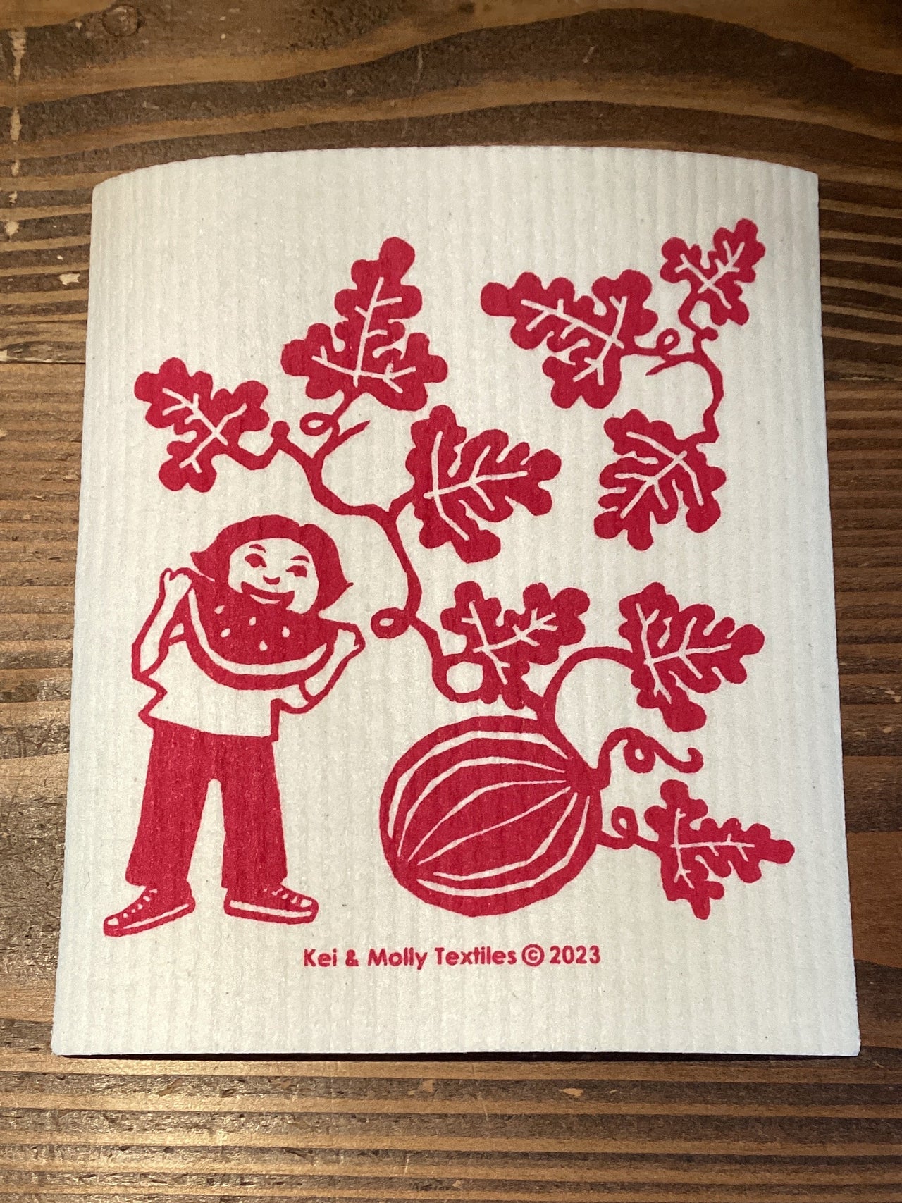 Kei & Molly - Sponge Cloth - Watermelon (Red)