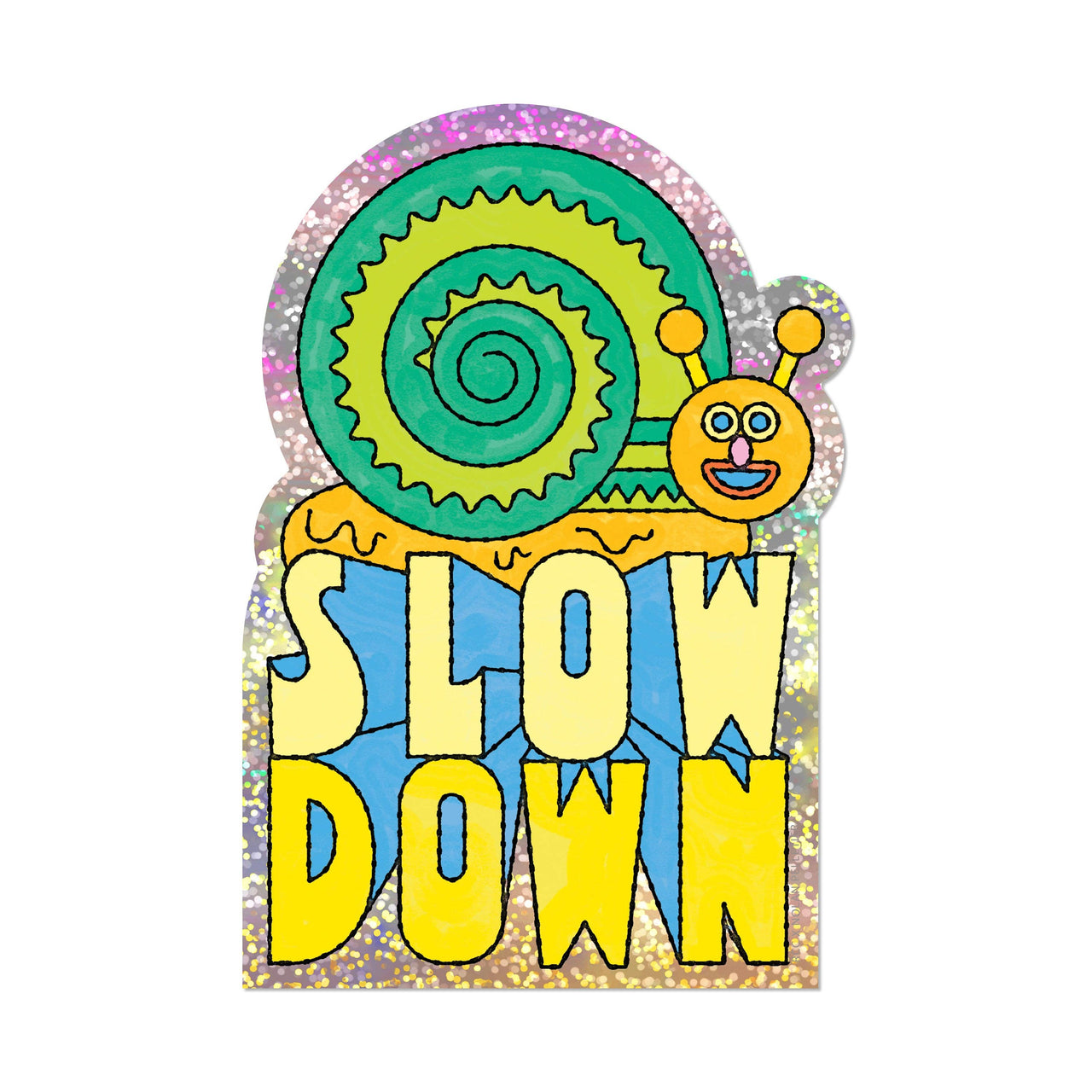 Slow Down sticker: Single