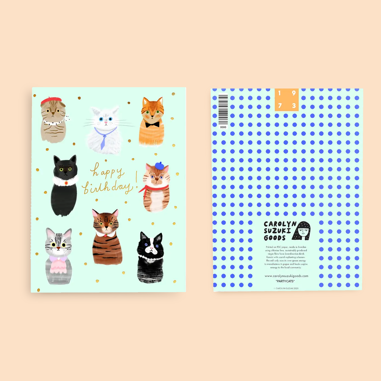 PARTY CATS - Birthday Card