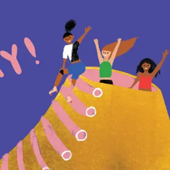 GOLDEN SKATER - Birthday Card