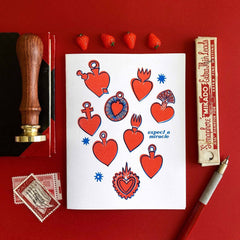 Expect a Miracle - Encouragement Risograph Greeting card