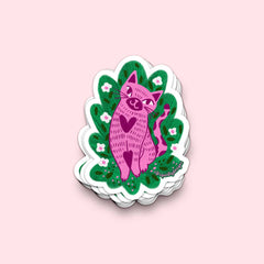Squidly - Sticker - Pink Kitty