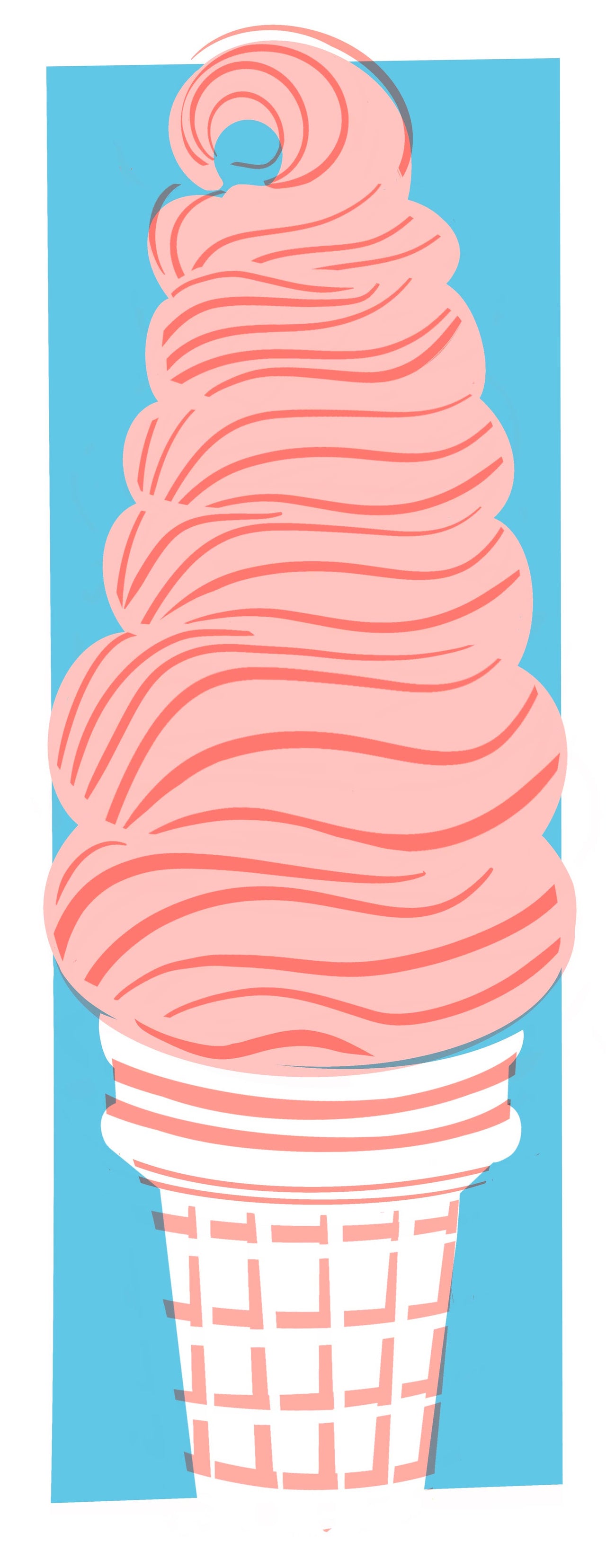 Ice Cream Treat - Risograph Market Notepad 