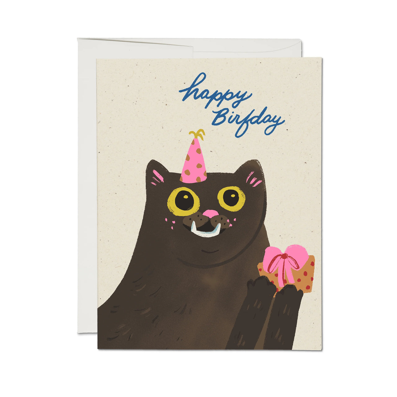Birfday Cat Greeting Card : Single
