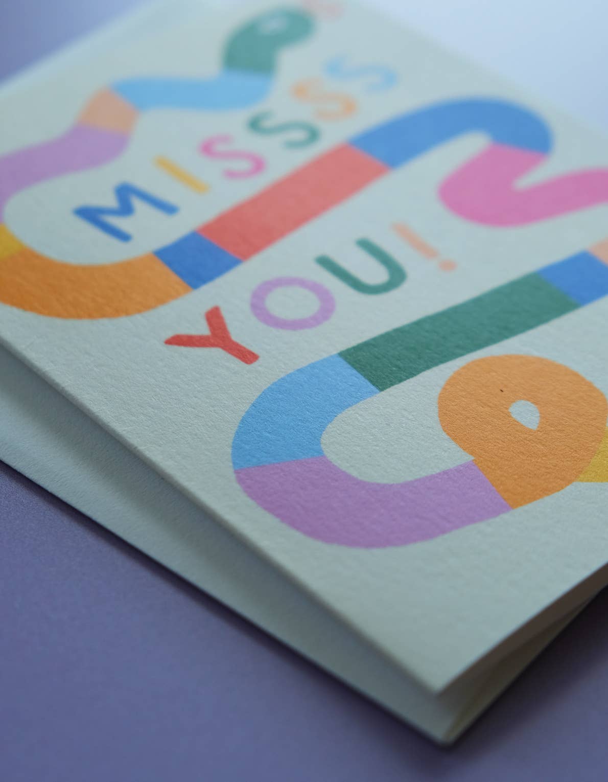 Love & Friendship Greeting Card | Missss You Snake