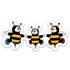 Balloon Bees Sticker 