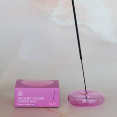Glass Bubble Incense Holder : Jade Milk Glass