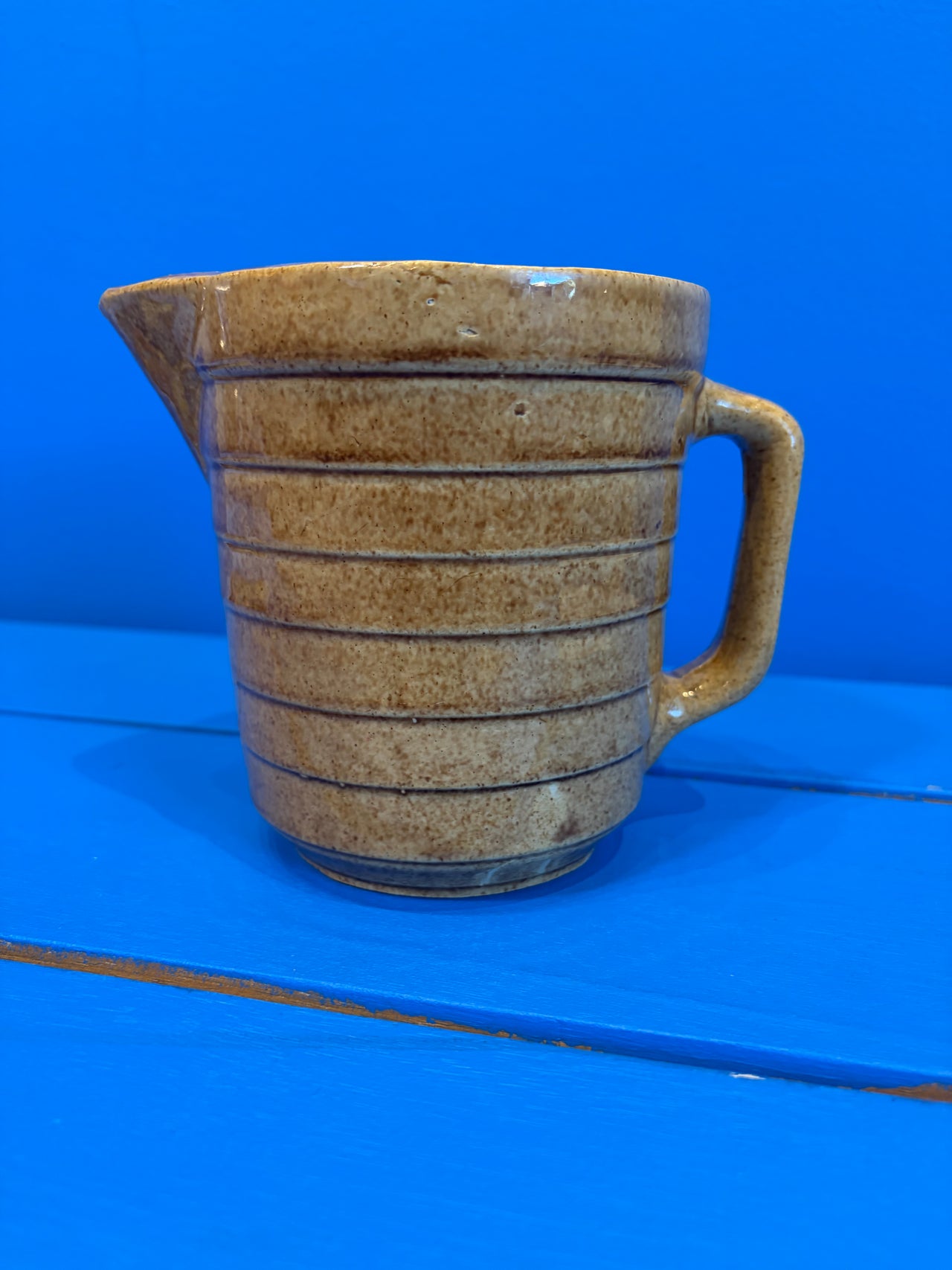 Vintage Ceramic “Cardboard” Pitcher