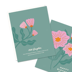 Birthday Flowers - Birthday Card